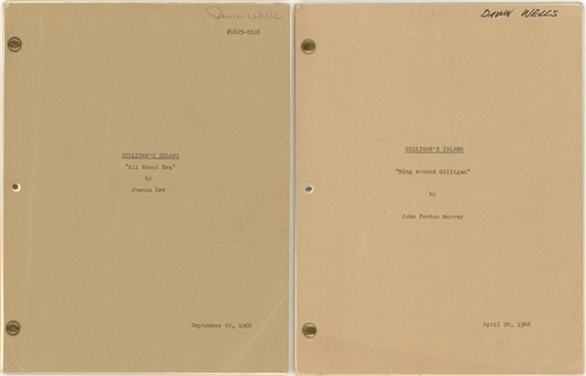 Lot of (2) 1966 Dawn Wells Personal Gilligans Island Scripts With One Autographed (Wells LOA) 